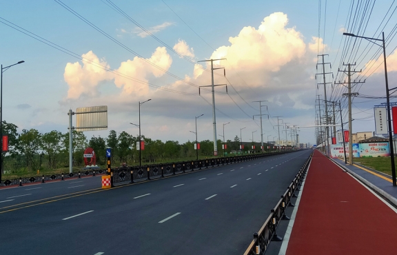 提升改造完成后的春順路，暢安舒美